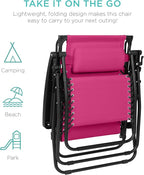 Best Choice Products 30” Wide Folding Zero Gravity Outdoor Recliner Patio - Image 9