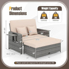 RELAX4LIFE Wicker Patio Outdoor Daybed - Image 3