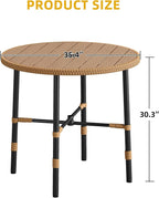 DWVO Outdoor Patio Dining Table Round - Image 5