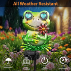 Solar Frog Garden Stake 39.3inch - Image 5