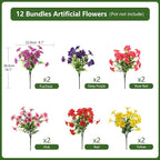 INQCMY Artificial Fake Petunias Flowers - Image 2