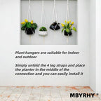 Macrame Plant Hanger 2 Pcs Hanging Planters - Image 7