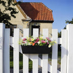 3 Pack Metal Railing Planters, 16 Inch Large Rectangular Hanging Flower Pots - Image 7