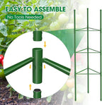 3 Pack Tomato Cages, 51.2in Tomato Plant Support Stakes Heavy-Duty, Garden - Image 5