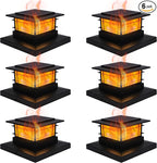 Dynaming 6 Pack Solar Post Cap Lights Outdoor by Dynaming