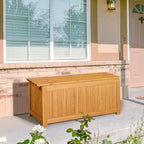 VINGLI Outdoor Wood Bench with Planter Boxes, 2-in-1 All-Weather Porch Bench - Image 8