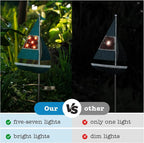 Solar Garden Lights Sailboat Stake Decor-Yard Outdoor Statue Decorations - Image 6