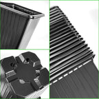 Anyumocz 100Pcs Square Plant Nursery Pots, 3.5 Inch Plastic Pots - Image 3