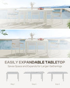 Outdoor Aluminum Patio Dining Table Set - Image 2