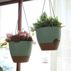 8 inch Hanging Planters, 2 Pack Self Watering Hanging Pots - Image 5