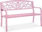 Best Choice Products Outdoor Bench Steel Garden Patio Porch Furniture by BestChoiceProducts