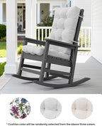 SERWALL Oversized Outdoor Rocking Chair Set of 2, HDPE Rocker - Image 4