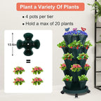 GameXcel Vertical Planter, 5 Tier Stackable Strawberry Planter - Image 7