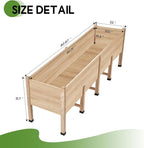 AMERLIFE 7x2 Ft Raised Garden Bed, 16 Inch Depth Featuring Legs, Drainage Holes - Image 6