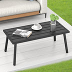 C-Hopetree Small Metal Outdoor Coffee Side Table - Image 5