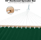 2 Person Hammocks for Outside, Double Quilted Fabric Outdoor Hammock - Image 4