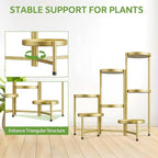 iDavosic.ly 7 Tier Large Plant Stand Indoor, 10 Inch Wide Tall Corner Metal - Image 6