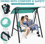 Tangkula 2-Person Patio Swing, Weather Resistant Porch Swing - Image 5