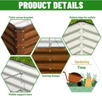 SnugNiture Galvanized Raised Garden Bed 6x3x2FT Outdoor Large Metal Planter Box - Image 3