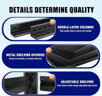 71" H-46 W Garage Shelving Heavy Duty Storage Shelves, Metal Adjustable - Image 7