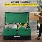 VEVOR Outdoor Storage Box, 150 Gallon Waterproof PE Tarpaulin Deck Box - Image 2