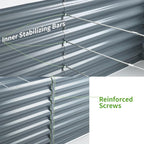 Land Guard 8×4×2ft Galvanized Raised Garden Bed, Planter Boxes Outdoor - Image 4