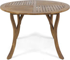 Christopher Knight Home Verle Wooden Patio Dining Set - Image 20