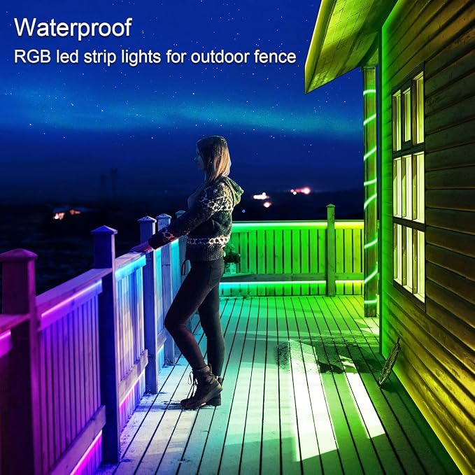 AILBTON 400FT Outdoor LED Strip Lights Waterproof, IP68 Outside Led Light - Image 6