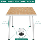 DWVO Patio Table Rectangle 59"x34.2", Patio Dining Table - Image 5