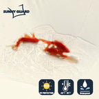 SUNNY GUARD Waterproof Sun Shade Sail 4' x 4' Cream Rectangle UV Block Sunshade - Image 2