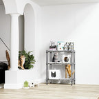 750 lbs 3 Tier Shelf Metal Storage Shelves Wire Rack Closet Organizers - Image 2
