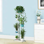 LINZINAR Plant Stand Metal 5 Tier 6 Potted Multiple Flower Pot Holder Shelf - Image 7