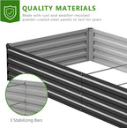 2PCS 7x3x1ft Galvanized Raised Garden Bed Kit, Metal Planter Box - Image 4