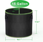 Grow Bags-15 Gallon, Garden Plant Bags - Image 2