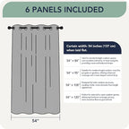Patio Curtains Outdoor Waterproof 6 Panels - Image 7