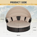 Incbruce Patio Round Daybed - Image 5