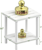 Outdoor Side Table, 2-Tier Small Outdoor Table - Image 2