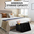 LINMAGCO Storage Ottoman Folding Foot Stool Foot Rest - Image 6