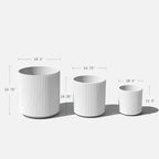 Veradek Demi Series Set of 3 Round Planters - Image 2