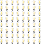 64 Pack S14 LED Bulbs for Outdoor String Lights, Shatterproof Replacement by GvvooHome