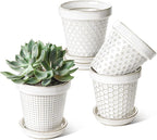 LE TAUCI Ceramic Plant Pots, 4.9 Inch Flower Pots by LETAUCI