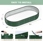 Raised Garden Bed, Oval Metal Planter Box - Image 6