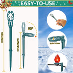 10 Inch Christmas Light Stakes Lawn Garden Stakes Replacement Yard Stakes - Image 2