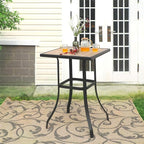 PHI VILLA Patio Bar Table, Outdoor Bar Height Bistro Table - Image 6