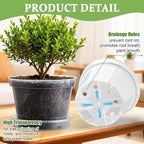 10 Pack 10 Inch Clear Nursery Pots - Image 3