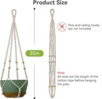 USLAI Macrame Plant Hanger Indoor Outdoor, Fits 4 to 15 Inch Pots, Strong - Image 8