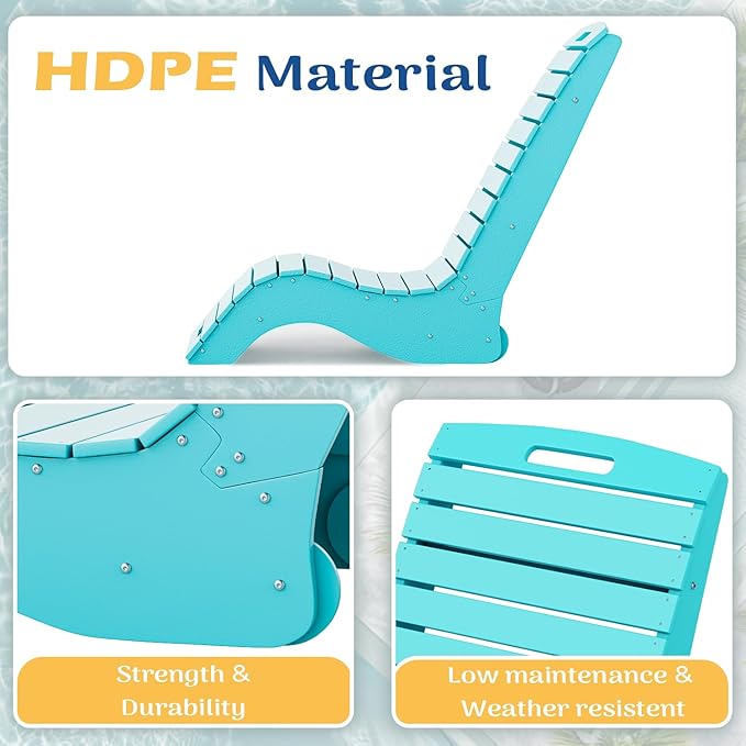 MELLCOM HDPE Pool Lounge Chair, in Pool Lounge Chair up to 10-Inches of Water - Image 4