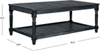 Safavieh Outdoor Collection Oakley Dark Slate Grey Coffee Table - Image 6
