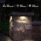 SUNVIE 12 Inch LED Hardscape Lighting 2700K Soft White Retaining Wall Lights 7W - Image 5