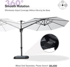 PURPLE LEAF 10 Feet Patio Umbrella Outdoor Cantilever Round Umbrella Aluminum - Image 8